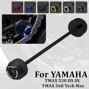 Už Yamaha TMAX560 T-MAX530 DX SX Tmax 560 Tech Max Motociklą CNC Galinės Ašies Šakutės Varantys Raštas Avarijos Slankiklį Bžūp Trinkelėmis TMAX LOGOTIPAS