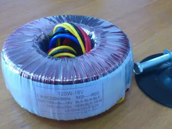 Audio-varis emalio vielos Žiedas transformatorius(toroidinis transformatorius) galios stiprintuvo skirta transformatorių 120w dvigubai 18v