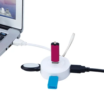 USB 4 Port HUB USB3.0 Multifuction Uosto Kabelis Plėtra Adapteris High Speed Kortelių Skaitytuvas PC Nešiojamas Maitinimo Tiekimo Sąsaja