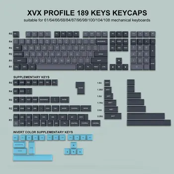 Custom Profile Keycaps Double Shot PBT Keycap 189 Klavišus Vyšnių Gateron MX Jungikliai Mechaninė Žaidėjus Klaviatūra