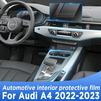 Audi A4 2022-2023 pavarų Dėžė Skydelį, Navigacijos Ekrano Automobilių Interjero TPU Apsaugine Plėvele Padengti Anti-Scratch Priedai