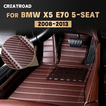 Custom Anglies Pluošto stiliaus Grindų Kilimėliai BMW X5 E70 