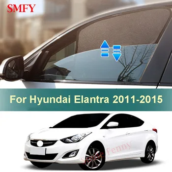Individualų Automobilių skėtį nuo saulės Padengti Hyundai Elantra MK5 2011-2015 m. Automobilių Šoninio Lango apsaugos nuo Saulės Izoliacija, Saulės Skydelis Akių Užuolaidos