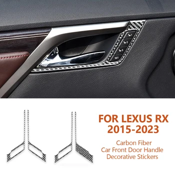 Už Lexus RX RX300 2015-2023 Anglies Pluošto, Automobilių Durų Rankena, Rėmas Dekoratyvinis Lipdukas Auto Interjero Accesorios Para Vehículos