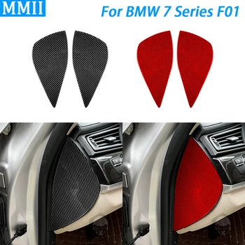BMW 7 Serija yra f01 09-14 Anglies Pluošto Priekinės Durys Pagalvėlė Apsaugos Mygtukai Padengti Trim Automobilio Interjero Aksesuarai Lipdukas