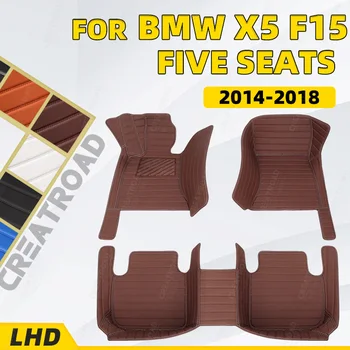 Individualizuotos Automobilių kilimėliai BMW F15 X5 2014 2015 2016 2017 2018 auto pėdų Pagalvėlės automobilių kilimų padengti interjero priedai