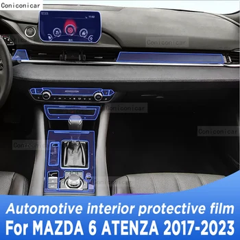 Dėl MAZDA 6 ATENZA 2017-2023 pavarų Dėžė Skydelį, Navigacijos Ekrano Automobilių Interjero TPU Apsaugine Plėvele Padengti Anti-Scratch Lipdukas